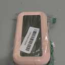 Digital Alarm Clock with Indoor Temperature, Large LED Display, 12/24H, Snooze Mode, Battery Operated Bedside Clock for Bedroom, Heavy Sleepers & Kids (Pink)