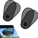 2PCS Car Side Windows Shades, Anti-glare Suction Cup Door Side Sunshade, Adjustable & Rotatable Baby Sunshade, Universal for Driver Passenger Rear Windows (Black)