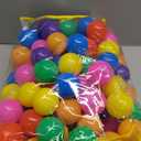 Hovenlay Ball Pit Balls Phthalate Free BPA Free Crush Proof Plastic - 7 Bright Colors in Reusable Play Toys for Kids with Storage Bag