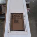 Ideal Pet Products Aluminum Pet Patio Door, Adjustable Height 77-5/8" to 80-3/8", 7" x 11-1/4" Flap Size, White