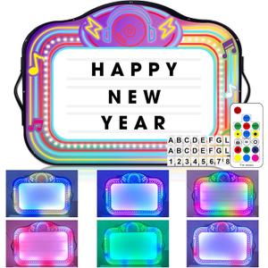 LED Bottle Service Sign, VIP Bottle Girl Sign, Bottle Service Presenter with 4 Letter Sets & 2 Number Kit, RGB Color Change, Ideal for Bars, Nnightclubs, and Parties