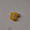 Plutreas 50 AMP Male RV Replacement Plug with Handle, 14-50P Heavy Duty 125V/250V 4 Prong Electrical Plug Adapter, Yellow