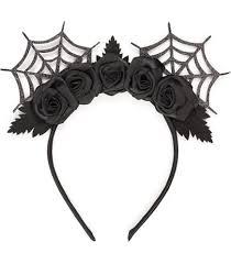 Needzo Halloween Mouse Ear Headband, Glitter Party Decoration Costume Accessories for Girls and Women, One Size (Spiderweb)