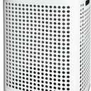 Laundry Basket with Wheels & Lid, Rolling Clothes Hamper for Laundry Room, College Dorm, Bathroom, Bedroom - Ventilated Plastic Storage Basket with Handle, White (Large)