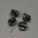 atgestore WB03X24904 191D8446 Stove Knobs Replacement for GE Stove Parts Electric Burner Knob JB625RKSS JB625DKBB GE Adora Range Parts Oven Cooktop Control Knobs Black Plastic 4 Pcs