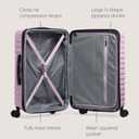 U.S. Traveler Boren Expandable Hardside Rugged Travel Luggage with 8 Spinner Wheels, Lavender, Checked-Large 30-Inch