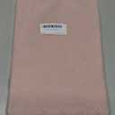 Pink Cotton Linen Table Runner 13 x 108 Inches, Farmhouse Scallop Style Linen for Kitchen Dining Coffee Parties Wedding Home Decor