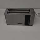 Mueller UltraToast Full Stainless Steel Toaster 4 Slice, Long Extra-Wide Slots for Bagels and Waffles, 6 Browning Levels, LED Display, Cancel/Defrost/Reheat Functions & Removable Tray, Kitchen Gadgets