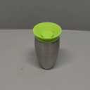 Munchkin Stainless Steel Sippy Cups for Toddlers 1-3, Spill Proof Miracle 360 Cup, Insulated, 10 Ounce, Green