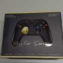 Kujian Wireless PC Controller, Bluetooth Gaming Controller Compatible with Windows/Switch/Steam/MacOS/Android/iOS/Smart TV, Dual Vibration PC Game Controller with Turbo, LED Backlight (Black)