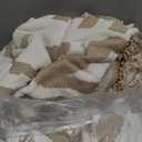 OstepDecor Boho Sectional Couch Covers 2 Pieces, L Shaped Sofa Cover, Chenille Couch Cover for Dogs Washable, Couch Cover Blanket, Sofa Slipcover for 2-3 Cushion Couch (71"x118"+91"x134", Khaki)