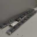 Heavy Duty Slide-in Folding Sandwich Board A-Frame Sidewalk Sign 24x36 Inch Black Coated Steel Metal Double-Sided Pavement Sign (Frame only)