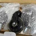 HOLKIE Office Chair Wheels - Universal Fit 3 Inch Roller Blade Casters - Safe for Hardwood Carpet Floors - Heavy Duty Rubber Replacement for Gaming Chairs - Smooth, Silent Glide - Set of 5 (5 Pack-11mm, Clear)