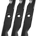 173920 High Lift Mower Blades Compatible with Hu sqvarna/Craftsman/Pou LAN 48" Cut Deck, 180054 Mower Blade Set Fit for YTH24V48 YTH2348 Lawn Mower, Replace 532180054, 532173920, PP24005, 3 PK