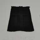 Alynsehom Macrame Table Runner Pure Black Boho Table Runners with Tassels Hand Woven Cotton Table Runner Rustic Farmhouse Table Runners for Bohemian Kitchen Dining Table(12x36in) (12"Wx36"L)