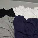 Xaatren 4 Pack Women's Long Sleeve Underscrub Shirt Mock Neck Slim Fit Tops Lightweight Thermal Base Layer Scrubs Undershirts S