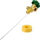 Propane Adapter,100LB Propane Vapor Tank Service Valve Coupler with Manual Bleeder Valve, POL Connection, Heavy Handle & 10.2" Dip TubeFits for Grills, Heaters, RVs, Fryers & Outdoor Propane Setups.