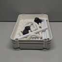 Baby Diaper Caddy, Plastic Movable Cart for Newborn Nursery Essentials Diaper Storage Caddy Organizer for Changing Table & Crib, Easy to Assemble, Beige