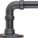 Decopolitan 5/8" Pipe Wrap Around Curtain Rod Set, 28 to 48 Inches, Vintage Bronze