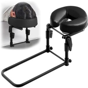 Massage Headrest for Bed, Portable Massage Face Cradle for Bed, Massage Table Kit with Adjustable Height 5.5'' to 17'' for Home, Salon