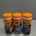 Armor All Protectant, Glass and Cleaning Wipes, Wipes for Car Interior and Car Exterior, 30 Count Each (Pack of 3) (90 Count (Pack of 1))