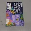 ARTISTRO 24 Dual Tip Acrylic Paint Markers, Acrylic Paint Pens, Fabric Markers for Textile, Rock, Glass, Wood, Paper, Ceramic, Canvas DIY Art Supplies Kit for Kids and Adults (Dual Tip Dot + Fine, 24)