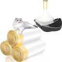 60-Count Cat Litter Box Liners with Drawstring, Compatible with Litter 3/4, 26.6X16.7 Heavy Duty Cat Litter Bags, Leak-Proof and Tear-Resistant (26.6X16.7 60-Count)