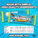 MrBeast Feastables Almond Milk Chocolate Bar, King Size, 10 Count, Roasted Almond Chocolate Candy, Fairtrade Cocoa, 2.1oz Each (EXP 05/14/26)