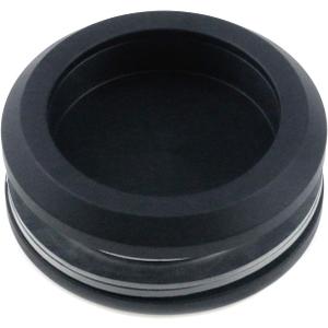 Semetall Shower Glass Door Sliding Knob Aluminum Alloy Back-to-Back Shower Glass Door Pull Knob Round Back-to-Back Handle Pull Handles for Replacement Groove Glass Door(Black,40mm Inner Diameter)