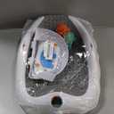 Baby Bath Support | Newborn Bathtub,Ideal for Babies Less Than 6 Months Old with Thermometer Baby Bather, Baby tubs for Baby tubs for Newborn Essentials Must Haves-Baby tub (Gray)