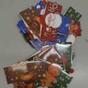 Faccito 24 Pieces Christmas Coffee Cup Sleeves Bulk for 12 oz, 16 oz Christmas Disposable Corrugated Paper Cup Sleeves with Snowman Santa Reindeer Pattern for Tea Hot Chocolate Cocoa Cold Beverage