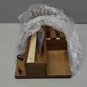 Dreampossible Key and Mail Holder for Wall, Mail Organizer Wall Mount with 6 Hooks and Storage Drawer, Wooden Key Rack Hanger with Shelf for Entryway and Home Decor (Standard(11.6''x7.9''), Brown)