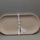 COMOMY Baby Changing Pad for Dresser - Wipeable Changing Pad with Restraining Belt, Waterproof, Soft, Lightweight and Portable, Easy to Clean for On The Go Diaper Change, Oatmeal-Colored