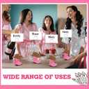 Teenyyou 12 Pcs Cowboy Boots Table Number Holders Wooden Photo Balloon Place Card Holders Cute Cowboy Picture Number Sign Stands for Western Party Birthday Wedding Party Event(Pink)
