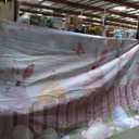 Happy Easter Backdrop Pink Floral Bunny Spring Grass Photography Background Decorations Easter Day Bunny Party, 7x16ft