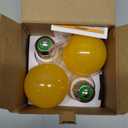 Amber Sleep Light Bulbs 1600K with Remote Control, E26 Blue Light Blocking A19, 9W for Sleep Therapy, Baby Nursery, Bedroom (4 Packs)