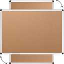 VIZ-PRO Cork Notice Board, 36 X 24 Inches, Silver Aluminium Frame