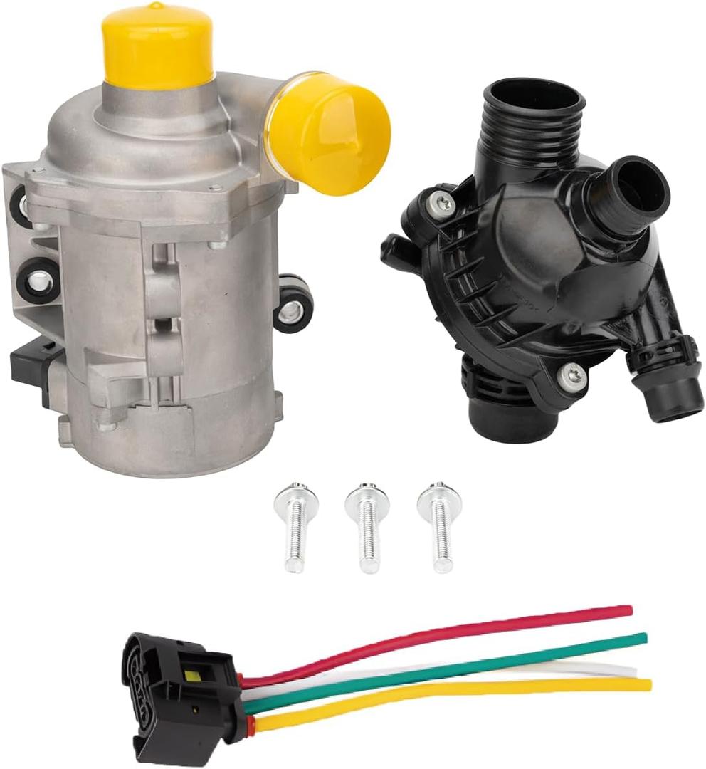 Electric Engine Water Pump and Thermostat Fit For BMW128i 325i 325xl 328i 328xi 330i 525i 525xi 528xi 530i 530xl x3 z4 OEM# 11517563183 11517586925