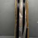 U Shaped Room Divider Curtain, Black Privacy Partition with Metal Support Frame, Wall Mounted Folding Screen for Fitting Room, Beauty Salon, Bedroom, Hospital, SPA