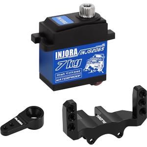 INJORA 7KG Waterproof 2065 Servo with Mount & Horn for 1/24 Axial SCX24