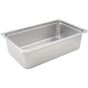 Winco SPJM-106 Full Size Steam Table Pan, 6" Deep, Anti-Jamming, Stainless - Stainless Steam Table