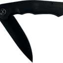 XIPHIAS Flipper Pocket Knife - 3.5" D2 Steel Blade, G10 Handle, EDC Folding Knife for Camping/Hiking | Compact Design & Pocket Clip | XBJ2207-1 (Black)