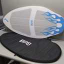 BPS New Zealand ‘Flame’ - High Performance Wooden Skimboard with Custom Traction Pads – with Optional Padded Carry Bag Made from Recycled Plastics – for Kids or Adults, Choose from 4 Colors
