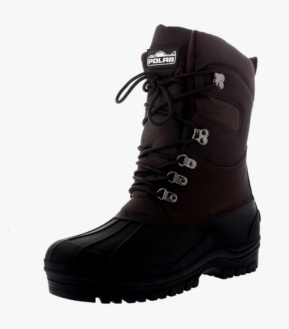 POLAR Mens Snow Hiking Mucker Duck Grafters Waterproof Saftey Thermal Boots, Size US 12
