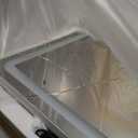 ROLOVE 22x17 Inch Lighted Vanity Mirror with Dimmable LED Lights - 3 Color Modes, Smart Touch Control & 360 Rotating Base - Desk Makeup Mirror (White)