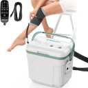 Cold Therapy Machine with Programmable Timer, Ice Machine for Knee After Surgery, Knee Replacement Recovery System, Cryotherapy Pain Relief w/Compression Pad for Shoulder, Hip and Ankle