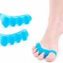 KTSAY Toe Separators for Women,Toe Spacers for Bunion Relief, Hammer Toe, Plantar Fasciitis & Pedicures,Includes Metatarsal Pad （blue）