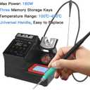A9E Soldering Station 160W High Power Digital Display Solder Station Soldering Iron with 3pcs 210 Soldering Tips