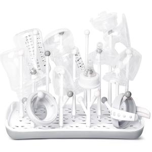Baby Bottle Drying Rack with Tray, Termichy High Capacity Bottle Dryer Holder for Bottles, Teats, Cups, Pump Parts and Accessories, Gray (Countertop Style)