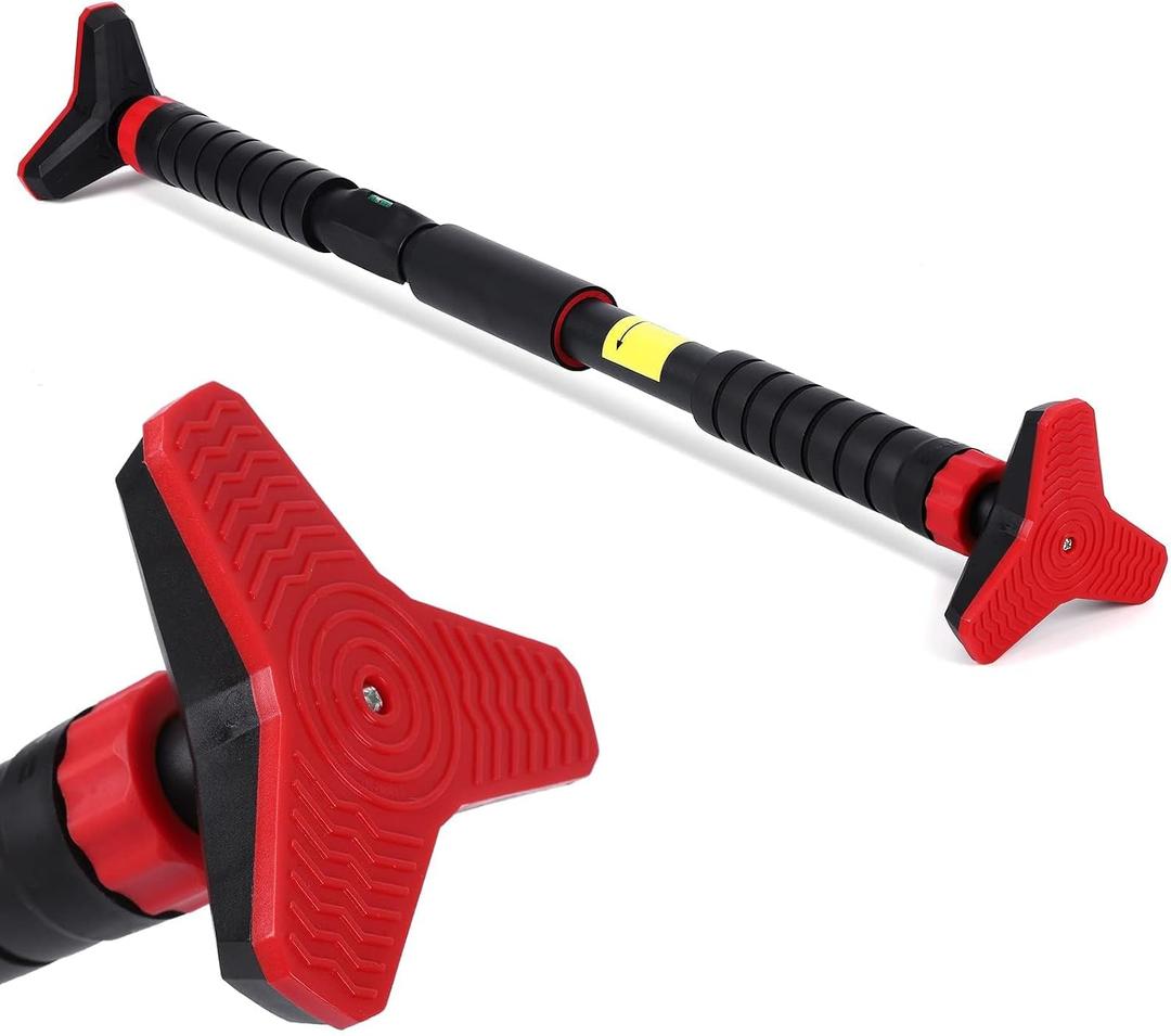 Pull-Up Bar,Chin Up Bar for Doorways with Level Meter and Auto Lock,Adjustable Pull Up Bar for Home Gym Strength Training and Upper Body Workout, No Screws Needed,Max Weight Capacity 400 Lbs